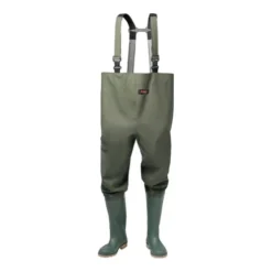 Bottes Culotte Taille 41 Vert Olive PVC Sur Tissu Porteur En Polyester