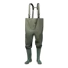 Bottes Culotte Taille 43 Vert Olive PVC Sur Tissu Porteur En Polyester