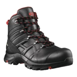 HAIX Bottes De Sécurité BE Safety 54 Mid Taille 10 (45) Noir/rouge Leder S3 HRO HI CI
