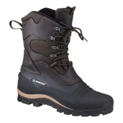 Bottes D'hiver à Lacets Bernd Taille 44 Marron/noir Nylon / PVC Doublure En Four